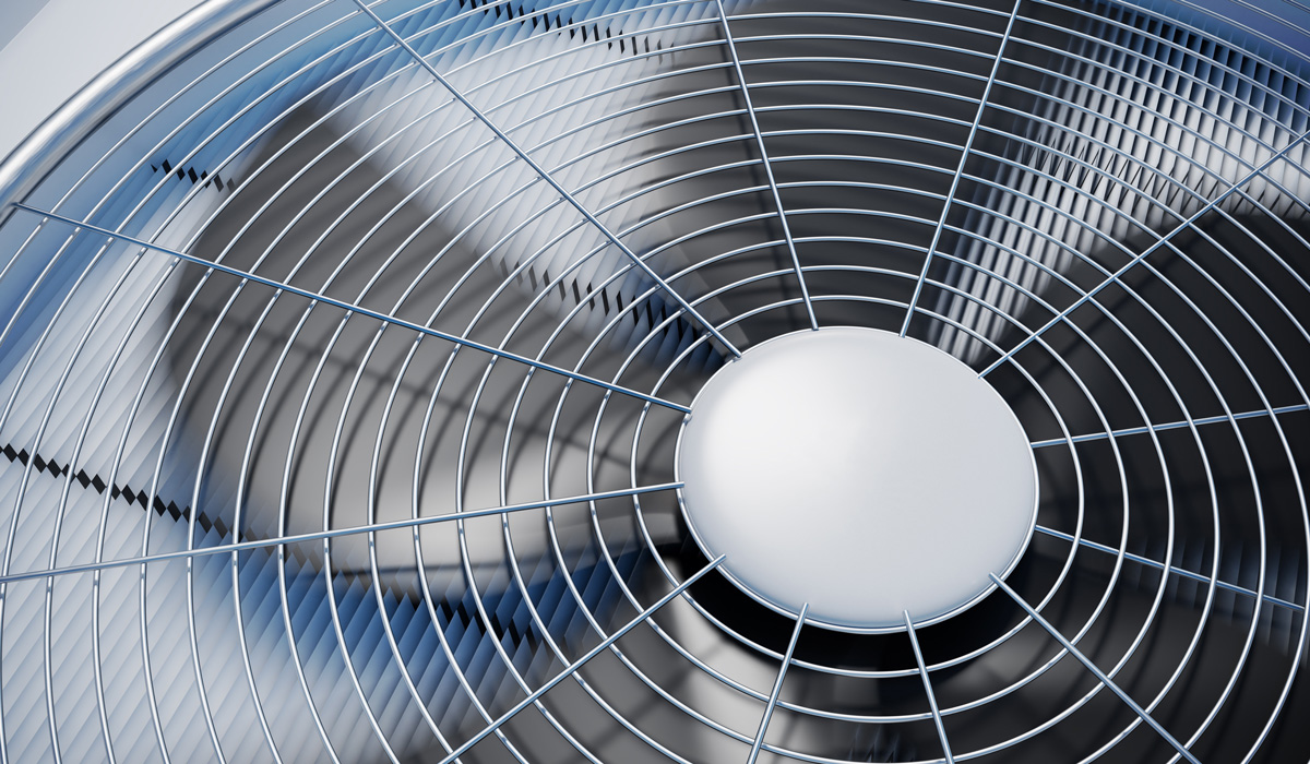 A close-up image of an air conditioning unit in El Paso.